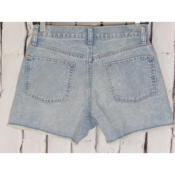 Old Navy Girl Jean Shorts Size 16 High Rise 10 1/2" Cut Off Demin NWT Summer Fit - Picture 2 of 4